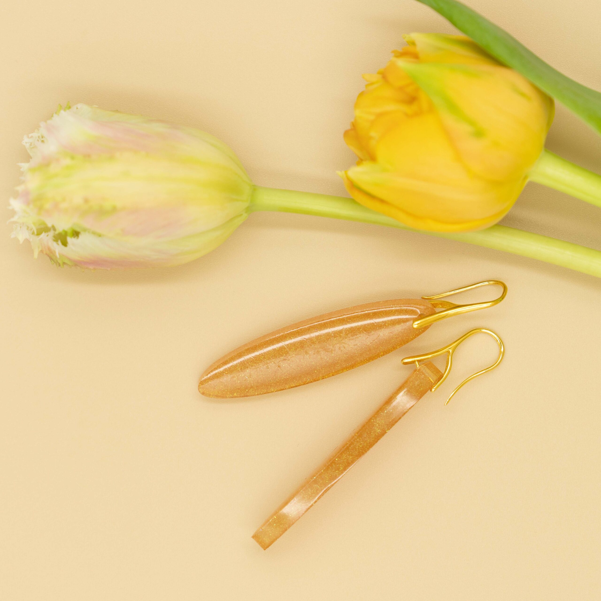 Kolczyki z drobinkami