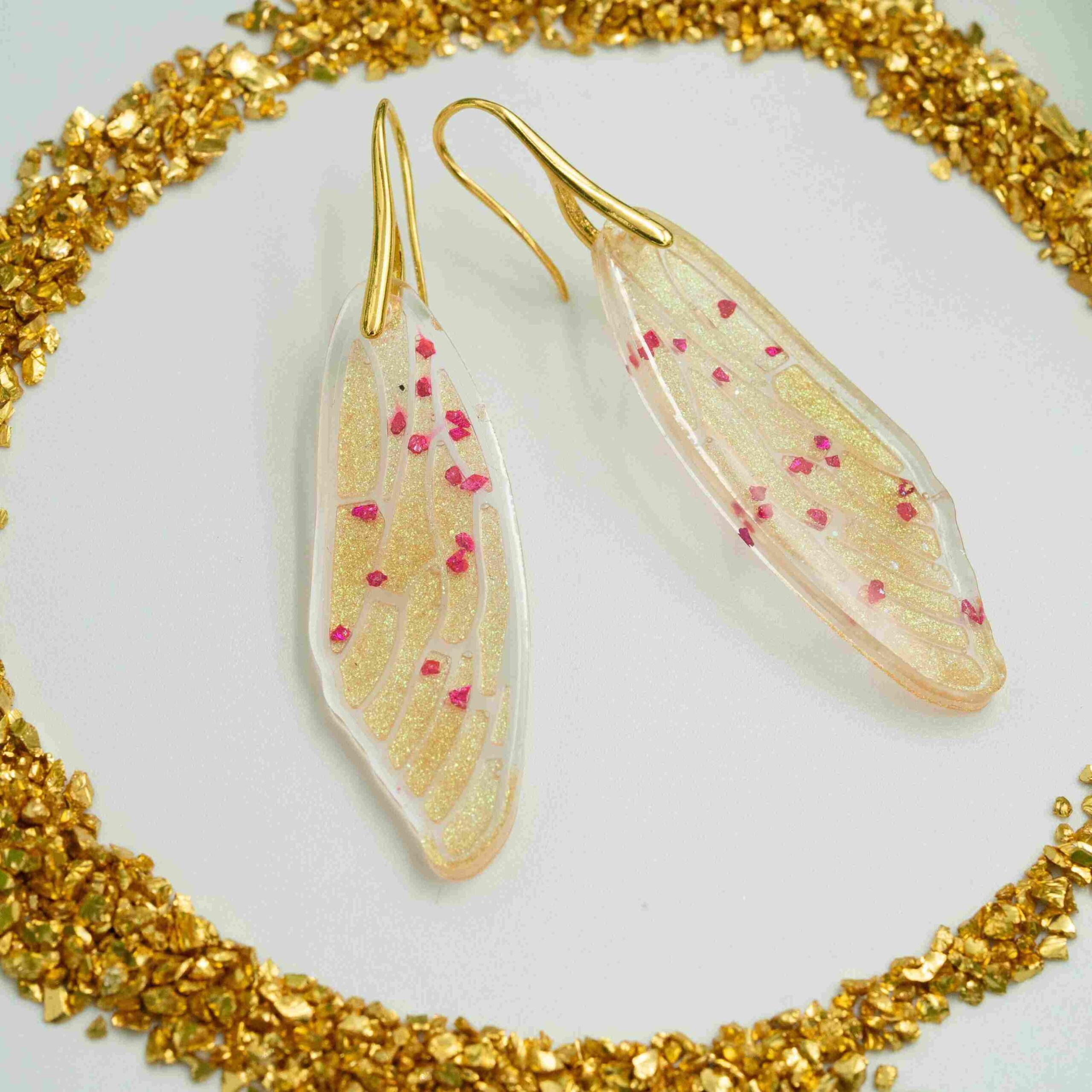 Kolczyki w kształcie skrzydeł motyla – duże